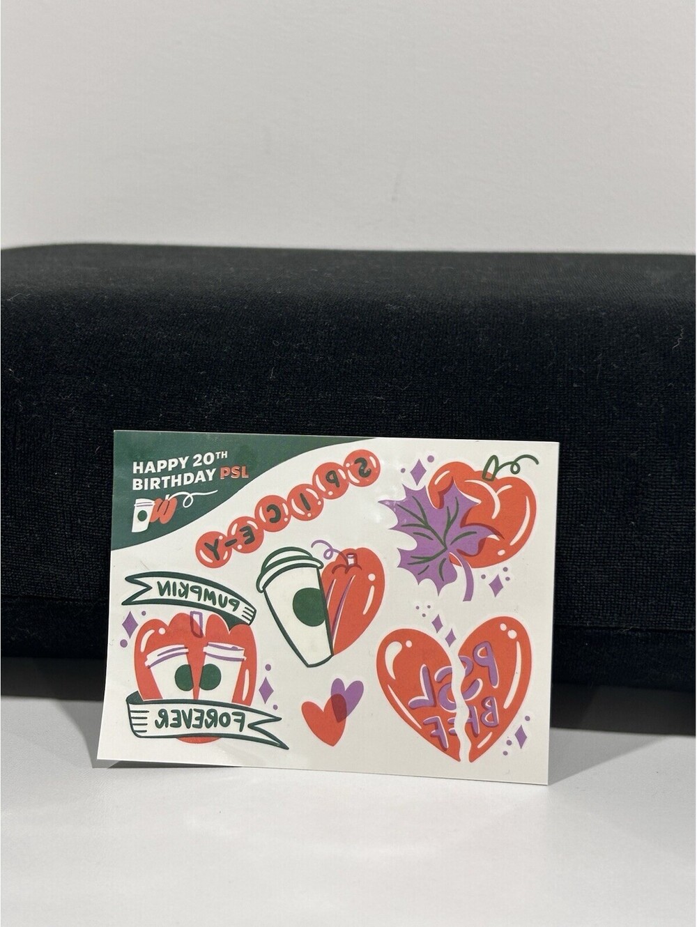 Starbucks Partner Issue PSL Temporary Tattoo 20th Anniversary Collectable